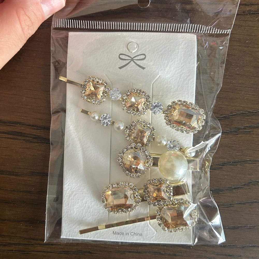 JessaKae Champagne Pearl Hair Pins